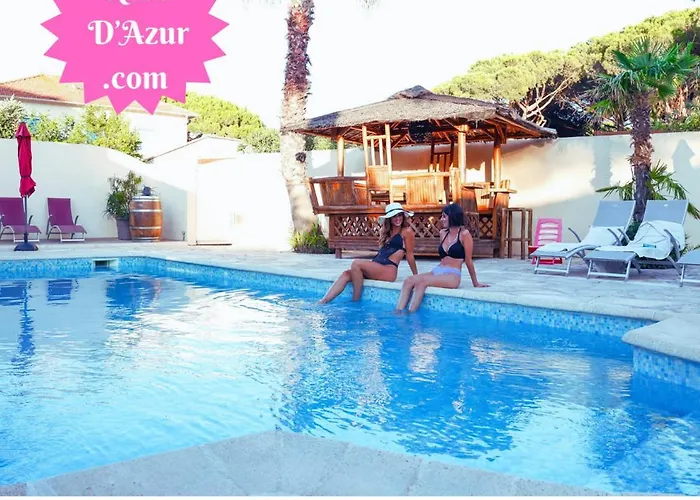 Reve D\'Azur En Bord De Mer, Studio Avec Piscine Partagee, Parking Barbecue, Draps Inclus A La Nartelle