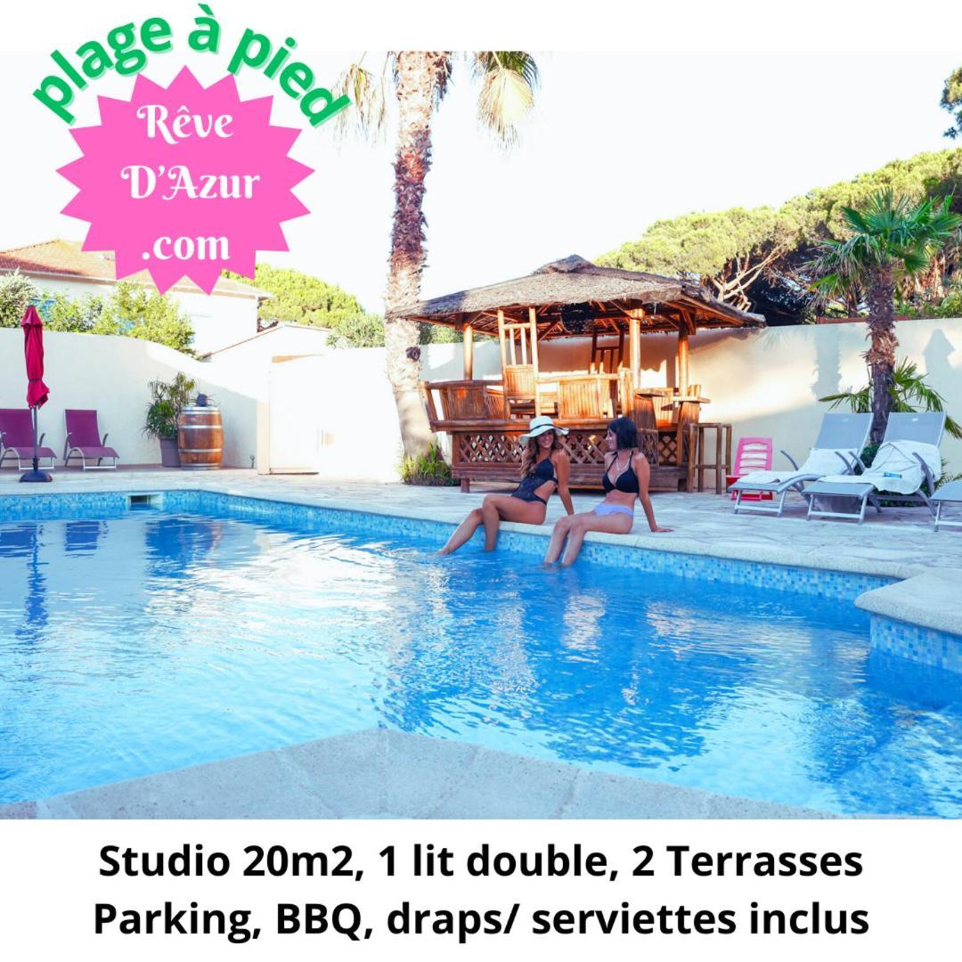 Reve D'azur En Bord De Mer, Avec Piscine Partagee, Parking Barbecue, Draps Inclus A La Nartelle *